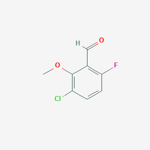 molecular formula C8H6ClFO2 B1432629 3-氯-6-氟-2-甲氧基苯甲醛 CAS No. 1646821-91-1