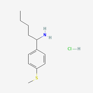 B1432633 1-(4-(Methylthio)phenyl)pentan-1-amine hydrochloride CAS No. 1864062-55-4