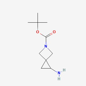 B1432663 Tert-butyl 1-amino-5-azaspiro[2.3]hexane-5-carboxylate CAS No. 1547059-89-1