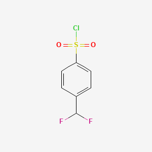 molecular formula C7H5ClF2O2S B1432666 4-(二氟甲基)苯-1-磺酰氯 CAS No. 1263179-09-4