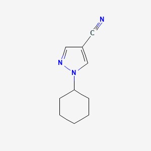 B1432674 1-cyclohexyl-1H-pyrazole-4-carbonitrile CAS No. 1199773-77-7