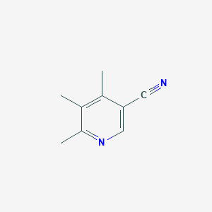 molecular formula C9H10N2 B1432690 4,5,6-三甲基烟腈 CAS No. 847154-74-9