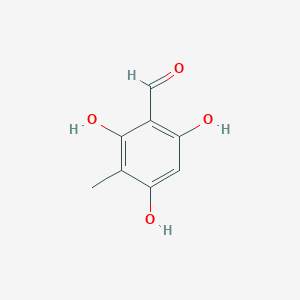molecular formula C8H8O4 B1432695 2,4,6-Trihydroxy-3-methylbenzaldehyde CAS No. 55743-13-0