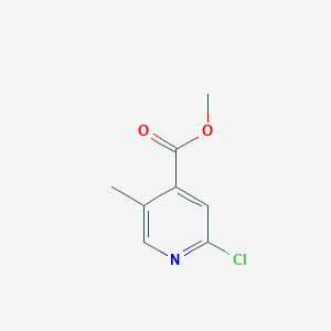 molecular formula C8H8ClNO2 B1432702 2-氯-5-甲基异烟酸甲酯 CAS No. 787596-43-4