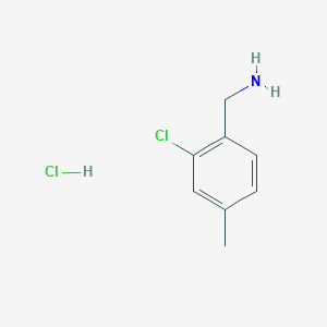 molecular formula C8H11Cl2N B1432706 2-氯-4-甲基苄胺盐酸盐 CAS No. 202522-25-6