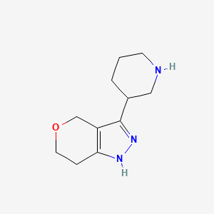 3-(Piperidin-3-yl)-1,4,6,7-tetrahydropyrano[4,3-c]pyrazole