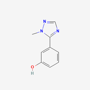 molecular formula C9H9N3O B1432712 3-(1-甲基-1H-1,2,4-三唑-5-基)酚 CAS No. 1779894-05-1