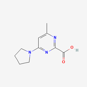4-Methyl-6-(pyrrolidin-1-yl)pyrimidine-2-carboxylic acid