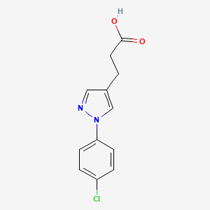 3-(1-(4-Chlorophenyl)-1H-pyrazol-4-yl)propanoic acid