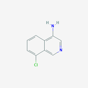molecular formula C9H7ClN2 B1432724 8-氯异喹啉-4-胺 CAS No. 1784285-89-7