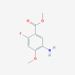 molecular formula C9H10FNO3 B1432725 Methyl 5-Amino-2-fluoro-4-methoxybenzoate CAS No. 1785259-87-1