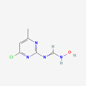 N'-(4-chloro-6-methylpyrimidin-2-yl)-N-hydroxymethanimidamide