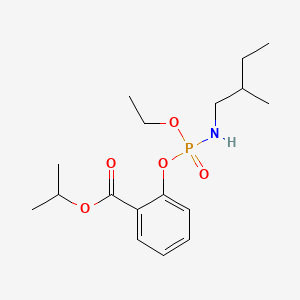 Propan-2-yl 2-({ethoxy[(2-methylbutyl)amino]phosphoryl}oxy)benzoate