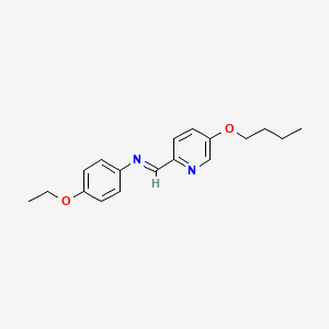 (E)-1-(5-Butoxypyridin-2-yl)-N-(4-ethoxyphenyl)methanimine