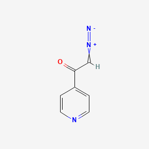 2-Diazonio-1-(pyridin-4-yl)ethen-1-olate