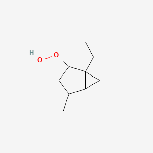 molecular formula C10H18O2 B14327354 4-Methyl-1-(propan-2-yl)bicyclo[3.1.0]hexane-2-peroxol CAS No. 110267-29-3