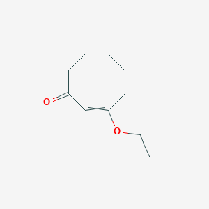 molecular formula C10H16O2 B14327372 3-Ethoxycyclooct-2-en-1-one CAS No. 109183-16-6