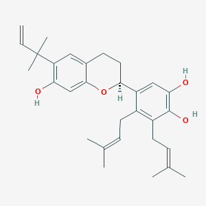 molecular formula C30H38O4 B14327385 Kazinol E CAS No. 104494-34-0