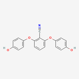 molecular formula C19H13NO4 B14327389 2,6-Bis(4-hydroxyphenoxy)benzonitrile CAS No. 111202-15-4