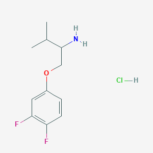 1-(3,4-Difluorophenoxy)-3-methylbutan-2-amine hydrochloride
