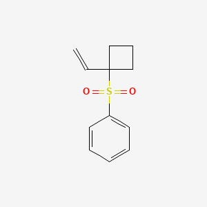 molecular formula C12H14O2S B14327396 (1-Ethenylcyclobutane-1-sulfonyl)benzene CAS No. 97072-43-0