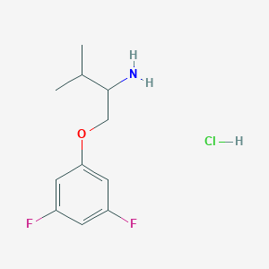 molecular formula C11H16ClF2NO B1432740 1-(3,5-Difluorophenoxy)-3-methylbutan-2-amine hydrochloride CAS No. 1864055-86-6