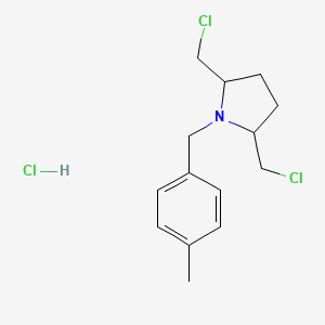 2,5-Bis(chloromethyl)-1-(p-methylbenzyl)pyrrolidine hydrochloride