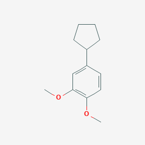 molecular formula C13H18O2 B14327426 4-Cyclopentyl-1,2-dimethoxybenzene CAS No. 105775-08-4