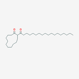 molecular formula C30H56O2 B14327444 2-Octadecanoylcyclododecan-1-one CAS No. 105589-96-6