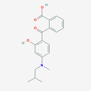 molecular formula C19H21NO4 B14327470 2-{2-Hydroxy-4-[methyl(2-methylpropyl)amino]benzoyl}benzoic acid CAS No. 97628-34-7