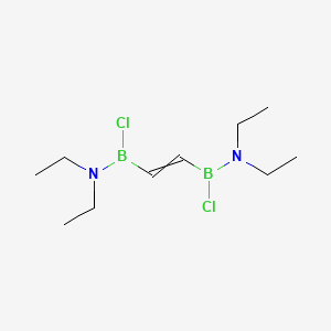 (Ethene-1,2-diyl)bis(1-chloro-N,N-diethylboranamine)