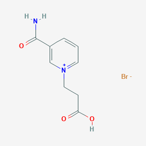 molecular formula C9H11BrN2O3 B14327486 3-Carbamoyl-1-(2-carboxyethyl)pyridin-1-ium bromide CAS No. 109822-09-5