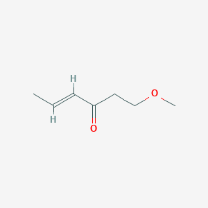 molecular formula C7H12O2 B14327498 1-Methoxyhex-4-EN-3-one 