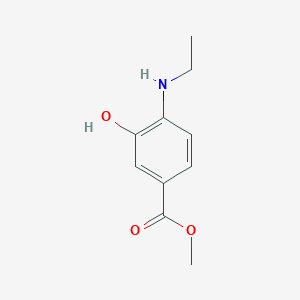 molecular formula C10H13NO3 B1432751 Methyl 4-(Ethylamino)-3-hydroxybenzoate CAS No. 1820609-04-8