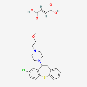 1-(8-Chloro-10,11-dihydrodibenzo(b,f)thiepin-10-yl)-4-(2-methoxyethyl)piperazine maleate