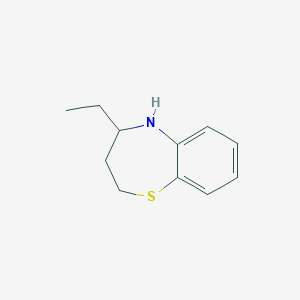 molecular formula C11H15NS B14327550 4-Ethyl-2,3,4,5-tetrahydro-1,5-benzothiazepine CAS No. 111604-40-1