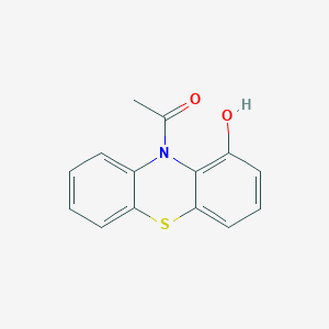 molecular formula C14H11NO2S B14327562 1-(1-Hydroxy-10H-phenothiazin-10-YL)ethan-1-one CAS No. 105726-92-9