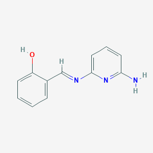 2-[(E)-(6-aminopyridin-2-yl)iminomethyl]phenol