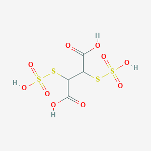 molecular formula C4H6O10S4 B14327579 2,3-Bis(sulfosulfanyl)butanedioic acid CAS No. 111728-41-7