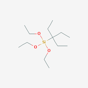 molecular formula C13H30O3Si B14327593 Triethoxy(3-ethylpentan-3-yl)silane CAS No. 109144-57-2