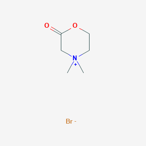 molecular formula C6H12BrNO2 B14327597 4,4-Dimethyl-2-oxomorpholin-4-ium bromide CAS No. 105868-37-9