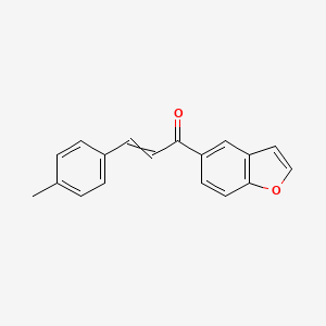 molecular formula C18H14O2 B14327598 1-(1-Benzofuran-5-yl)-3-(4-methylphenyl)prop-2-en-1-one CAS No. 105705-27-9