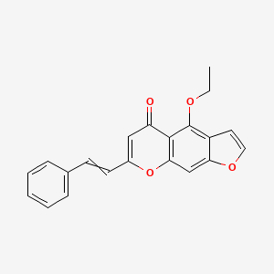 4-Ethoxy-7-(2-phenylethenyl)-5H-furo[3,2-g][1]benzopyran-5-one