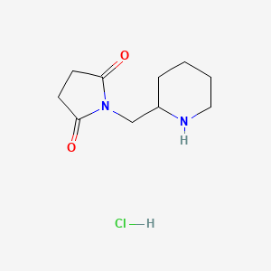 1-(Piperidin-2-ylmethyl)pyrrolidine-2,5-dione hydrochloride
