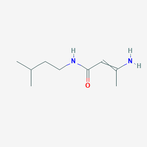 3-Amino-N-(3-methylbutyl)but-2-enamide