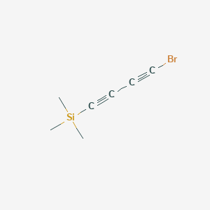 molecular formula C7H9BrSi B14327650 Silane, (4-bromo-1,3-butadiynyl)trimethyl- CAS No. 110373-04-1