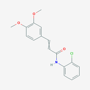 2-Propenamide, N-(2-chlorophenyl)-3-(3,4-dimethoxyphenyl)-