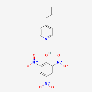 molecular formula C14H12N4O7 B14327667 4-Prop-2-enylpyridine;2,4,6-trinitrophenol CAS No. 107411-11-0