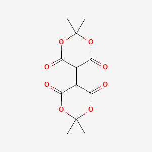 molecular formula C12H14O8 B14327693 2,2,2',2'-Tetramethyl[5,5'-bi-1,3-dioxane]-4,4',6,6'-tetrone CAS No. 108539-38-4