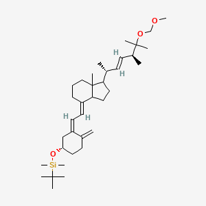 tert-butyl-[(1S,3Z)-3-[(2E)-2-[1-[(E,2R,5S)-6-(methoxymethoxy)-5,6-dimethylhept-3-en-2-yl]-7a-methyl-2,3,3a,5,6,7-hexahydro-1H-inden-4-ylidene]ethylidene]-4-methylidenecyclohexyl]oxy-dimethylsilane